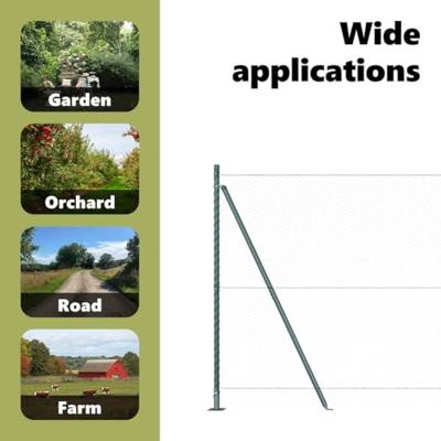 VidaXL Afrasteringspaal groen 25 x 1,4 m (25 mm gaas) staal en pvc