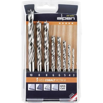 Alpen 0063300008100 Hout-spiraalboor 8-delig 3 mm, 4 mm, 5 mm, 6 mm, 6 mm, 8 mm, 8 mm, 10 mm 1 stuk(s) Alpen 0063300008100 Hout-spiraalboor 8-delig 3 mm, 4 mm, 5 mm, 6 mm, 6 mm, 8 mm, 8 mm, 10 mm 1 stuk(s)