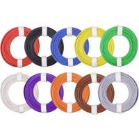 Donau Elektronik 125-MIX Draad 1 x 0.25 mm² Meerdere kleuren 1 set(s) - thumbnail