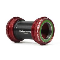 ENDURO BEARINGS T47 bottom bracket to 30mm - a/c ss - red - thumbnail