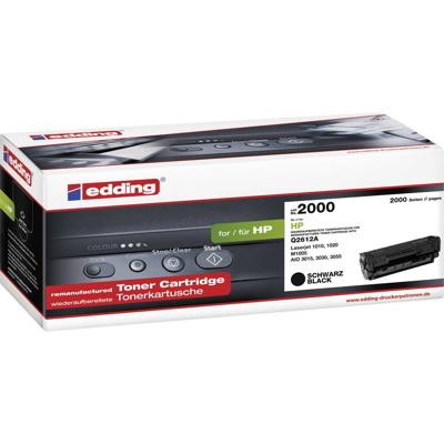Edding Toner vervangt Canon, HP 12A (Q2612A) Compatibel Zwart 2000 bladzijden EDD-2000 18-2000