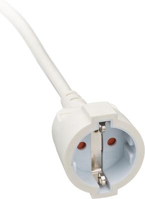 Brennenstuhl Kwaliteits kunststof verlengsnoer met platte stekker 5m H05VV-F3G1,5 wit - 1168980250 - thumbnail