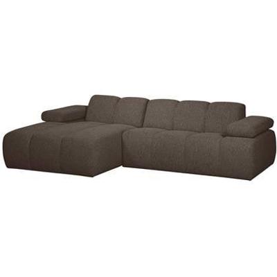 WOOOD Mojo chaise longue bank links bouclé bruin melange