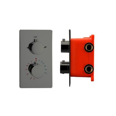 Douchekraan Inbouw Best Design Moya Thermostaatkraan 2-weg Gunmetal (incl. inbouwdeel)