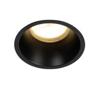 QAZQA Set van 12 inbouwspots zwart GU10 70mm IP44 - Dept - thumbnail