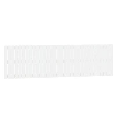 Wandhoofdbord 204x3x60 cm massief grenenhout wit