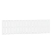 Wandhoofdbord 204x3x60 cm massief grenenhout wit - thumbnail