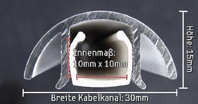 Alunovo MAL-020 Kabelgoot (l x b x h) 200 x 30 x 15 mm Zilver (mat, geëloxeerd) 1 stuk(s) Alunovo MAL-020 Kabelgoot (l x b x h) 200 x 30 x 15 mm Zilver (mat, geëloxeerd) 1 stuk(s)