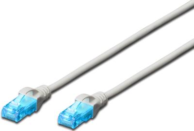 Digitus DK-1512-300 RJ45 Netwerkkabel, patchkabel CAT 5e U/UTP 30.00 m Grijs 1 stuk(s)
