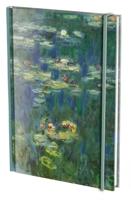 Adresboek A5: Groene weerspiegeling, Claude Monet - thumbnail