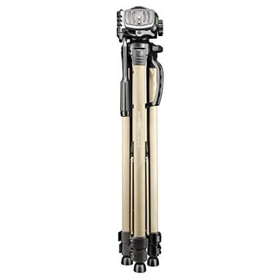 Walimex Wt-3530 Basic Statief (Aluminium, 56-146 Cm, 1070 G, Incl. 3D-Timer, Snelwisselplaat En Praktische Transporttas), Brons
