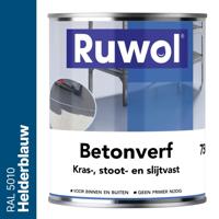 Ruwol Betonverf Helderblauw (RAL 5010) 750 ml - thumbnail