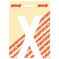 Plakletter Nobel Sticker witte letter X wit Pickup - Pickup - thumbnail
