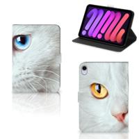 iPad Mini 6 (2021) Flip Case Witte Kat - thumbnail