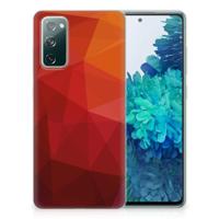 TPU Hoesje voor Samsung Galaxy S20 FE Polygon Red - thumbnail