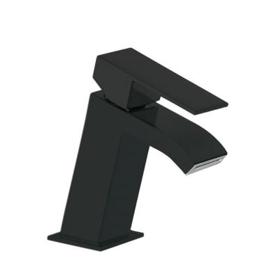 Wastafelmengkraan Tres Cuadro 1-Hendel Uitloop Recht 7 cm met Waterval Vierkant Mat Zwart Tres Wastafelmengkraan Tres Cuadro 1-Hendel Uitloop Recht 7 cm met Waterval Vierkant Mat Zwart Tres