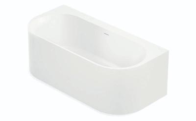 Back To Wall Bad Luca Sanitair Comfortstone 170x80x56 cm Incl. Afvoerset Mat Wit Back To Wall Bad Luca Sanitair Comfortstone 170x80x56 cm Incl. Afvoerset Mat Wit