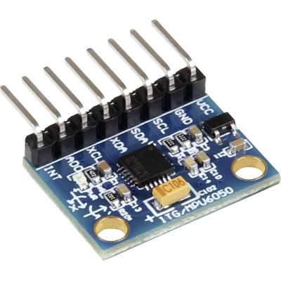 Joy-it MPU6050 Versnellingssensor Geschikt voor serie: BBC micro:bit, Arduino, Raspberry Pi®, Rock Pi, Banana Pi, C-Control, Calliope 1 stuk(s)