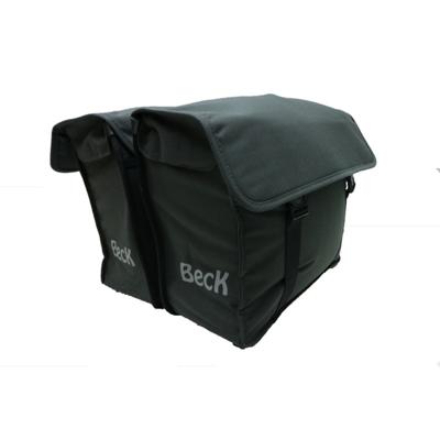 Dubbele Fietstas Canvas Small Grijs