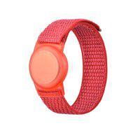 AirTag nylon loop bandje - M/L - Rood - thumbnail