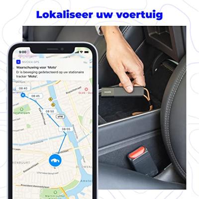 Invoxia GPS-Tracker CLASSIC - Met Inbegrepen Abonnement - voor Auto's, Motorfietsen, Fietsen, Kinderen - Bewegings- en Kantelwaarschuwingen - Tot 6 Maanden Batterijduur