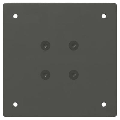 Salontafelpoten 4 st 42-44 cm staal antraciet