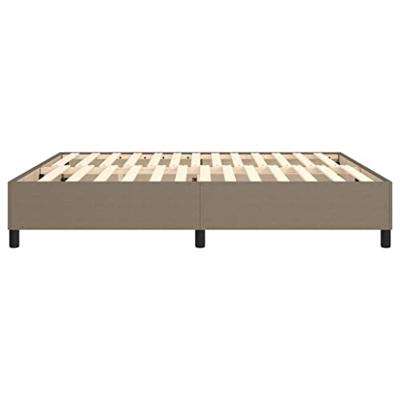 Boxspring bed stof taupe 160x200 cm