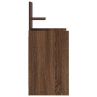 Nachtkastjes met 2 lades 2 st 38x34x80 cm bruin eikenkleurig - thumbnail