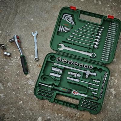 Bosch Advanced 132-delige handgereedschapset (voor zware bevestigingsklussen; sleutels/ratels/schroevendraaiers; accessoires) - thumbnail