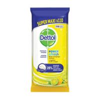 Reinigingsdoekjes Dettol antibacterieël Citrus 110 stuks - thumbnail