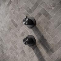 Hotbath Archie Afbouwdeel - 2 functies - omstel - inbouw thermostaat - geborsteld gunmetal PVD AR7009EXTBGP - thumbnail