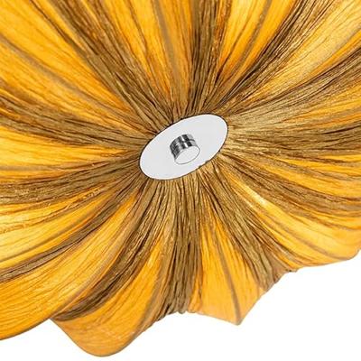 QAZQA Design plafondlamp goud zijden 52 cm 3-lichts - Plu