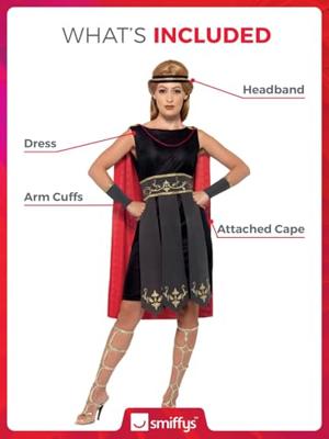 Gladiator Romeinen kostuum vrouw - thumbnail