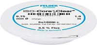 Felder ISO-Core Clear Sn100Ni+ Soldeertin, loodvrij Spoel Sn99,25Cu0,7Ni0,05 0.75 mm - thumbnail