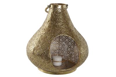 Kaarshouder Home ESPRIT Gouden Metaal Kristal 25 x 25 x 26,5 cm Kaarshouder Home ESPRIT Gouden Metaal Kristal 25 x 25 x 26,5 cm