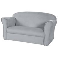 roba 2-zits bank voor kinderen (met armleuning, Grijs) - thumbnail