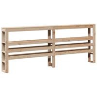 Bedframe met hoofdbord massief grenenhout 180x200 cm - thumbnail