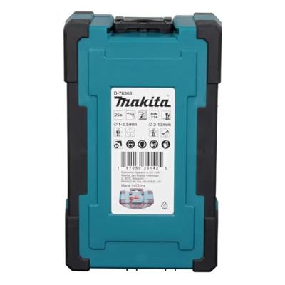 Makita D-78368 Metaal-spiraalboorset 1 mm, 1.5 mm, 2 mm, 2.5 mm, 3 mm, 3.5 mm, 4 mm, 4.5 mm, 5 mm, 5.5 mm, 6 mm, 6.5 mm, 7 mm, 7.5 mm, 8 mm, 8.5 mm, 9 mm, 9.5 Makita D-78368 Metaal-spiraalboorset 1 mm, 1.5 mm, 2 mm, 2.5 mm, 3 mm, 3.5 mm, 4 mm, 4.5 mm, 5 mm, 5.5 mm, 6 mm, 6.5 mm, 7 mm, 7.5 mm, 8 mm, 8.5 mm, 9 mm, 9.5