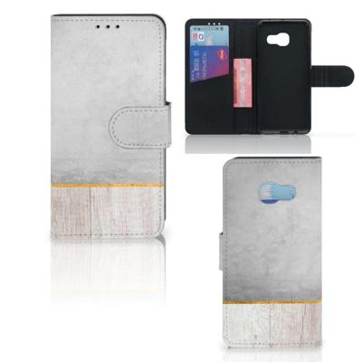 Samsung Galaxy A3 2017 | Book Style Case | Wood Concrete