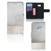 Samsung Galaxy A3 2017 | Book Style Case | Wood Concrete - thumbnail