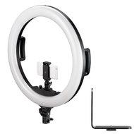 BRESSER STR-48B Bi-Color LED Ringlamp 48W dimbaar met Camera- en Smartphonehouder - thumbnail