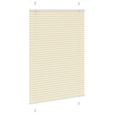 Pliss rolgordijn 85x150 cm stofbreedte 84,4 cm polyester crme - thumbnail