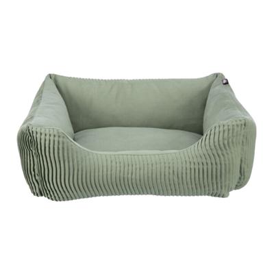 TRIXIE Hondenbed Marley 100 x 70 cm in salie - vierkante hondenmand voor grote honden - gezellige hondenmand met hoogwaardige canvas katoenen overtrek - zacht en wasbaar - 37692
