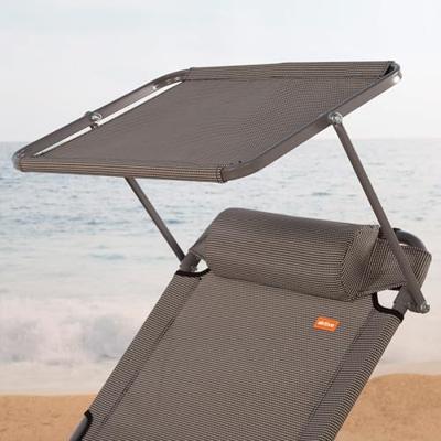 Solstol Aktive Grijs 193 x 53 x 30 cm Opvouwbaar Parasol