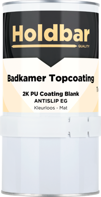 Holdbar 2K Badkamer Topcoating Mat Antislip (Extra Grof) 1 kg Holdbar 2K Badkamer Topcoating Mat Antislip (Extra Grof) 1 kg