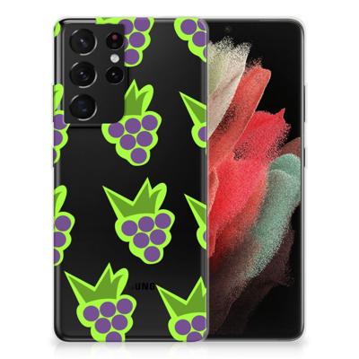Samsung Galaxy S21 Ultra | Siliconen Case | Druiven