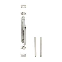 Intersteel set pomp-espagnolet incl. stangenset 2x125cm - nikkel glans - thumbnail