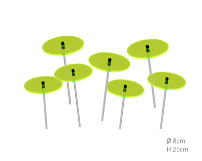 7 stuks! Zonnevangers Groen klein 25x8 cm Cazador Del Sol - Cazador del sol