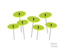 7 stuks! Zonnevangers Groen klein 25x8 cm Cazador Del Sol - Cazador del sol - thumbnail