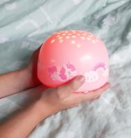 Meisjes nachtlampje met sterrenprojector EENHOORN A Little Lovely Company rozen - thumbnail